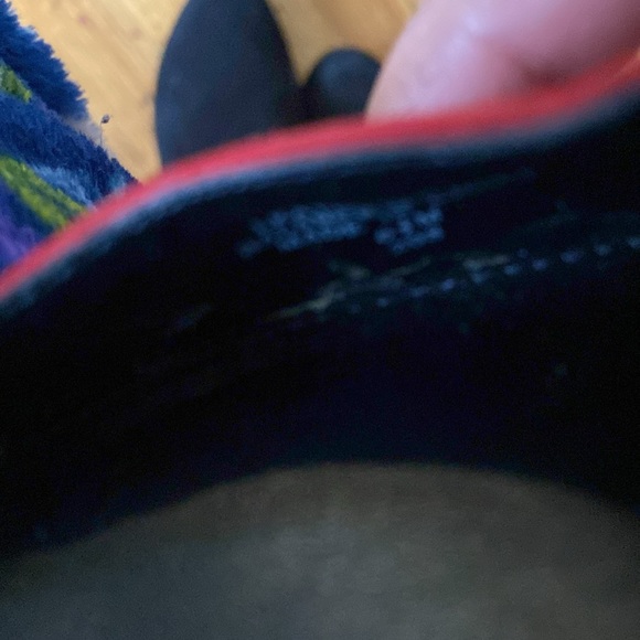 New red suede ankle wrapped pointed toes heels d’orsay party shoes Sz 6 1/2M - Picture 14 of 14